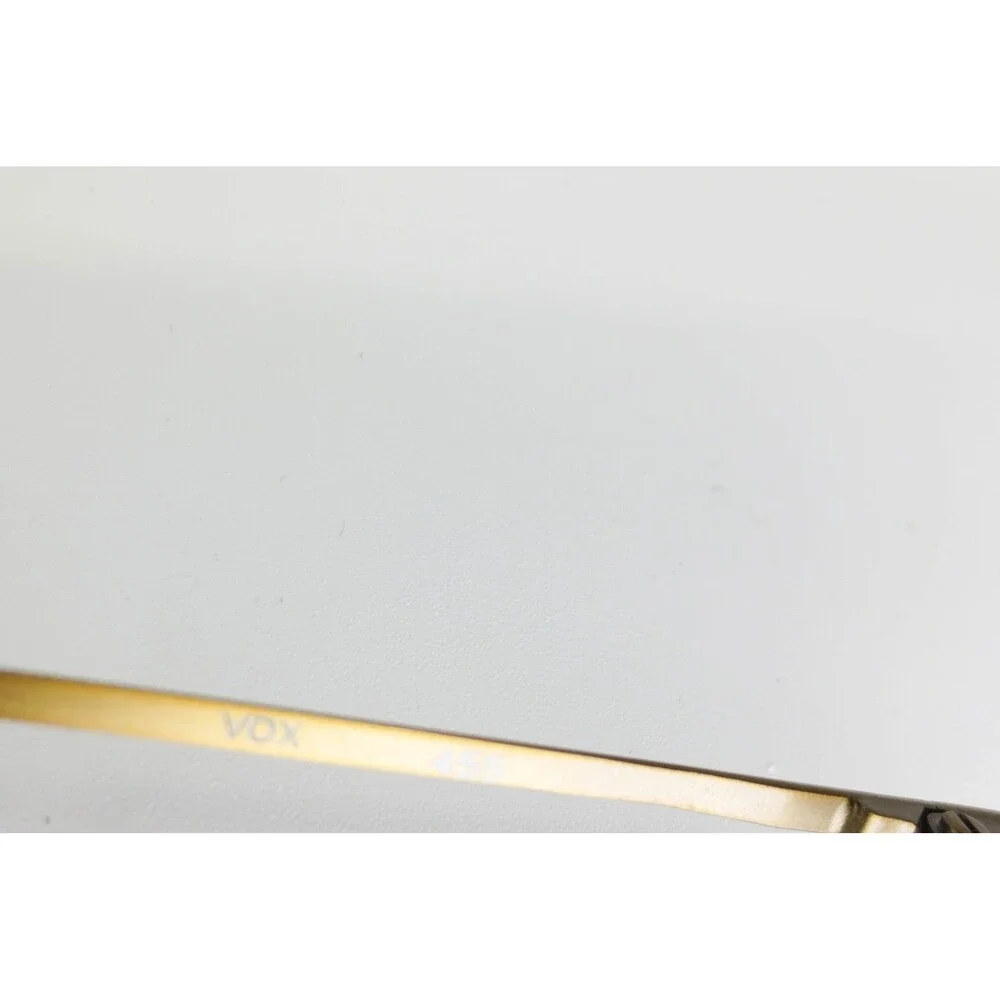 L.A. Eyeworks VOX 455 Matte Gold Oval Sunglasses Made in Italy 35081